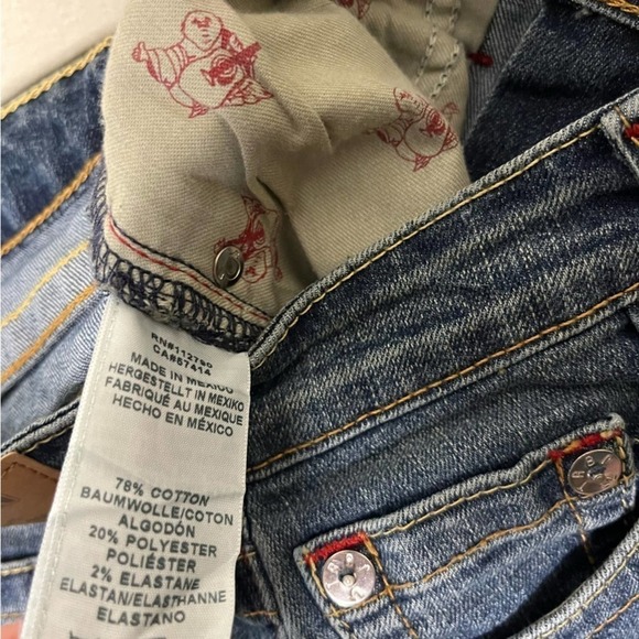 Women’s True Religion Straight Leg Blue Jeans Size 28 Style 112790 - Picture 7 of 7